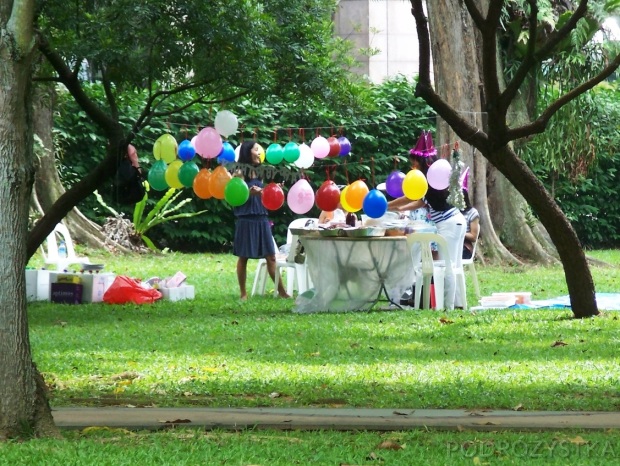 Singapur, impreza urodzinowa w Toa Payoh Town Park