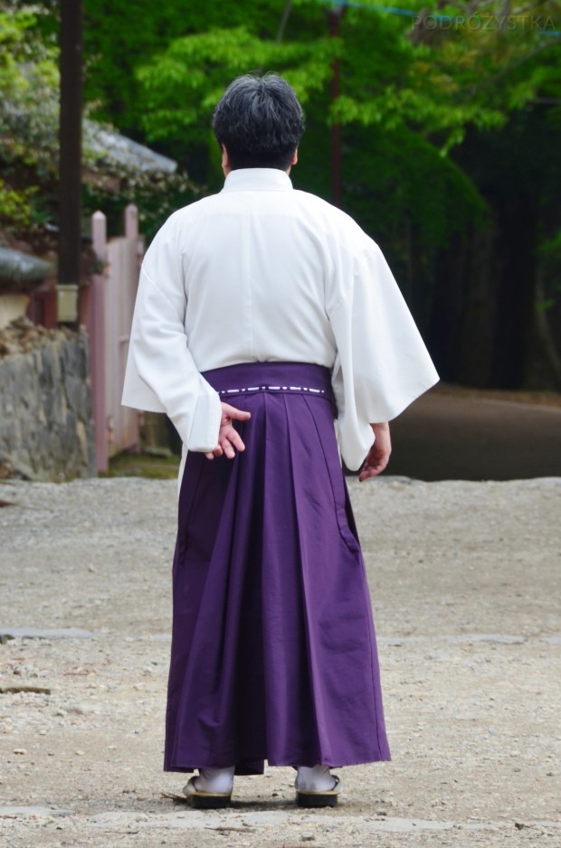 Japonia, Kyoto, mężczyzna w tradycyjnym stroju