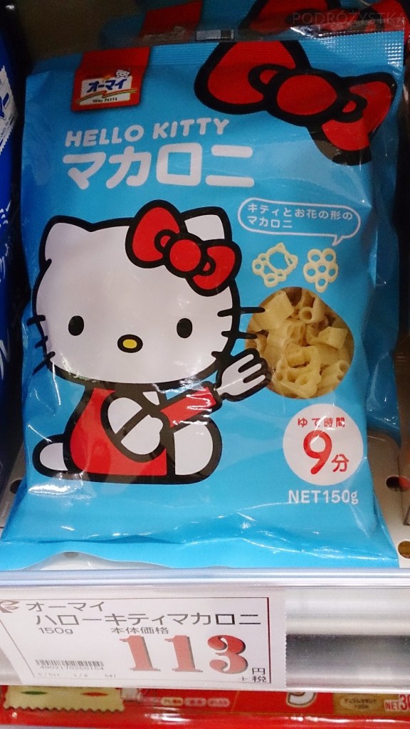 Japonia, makaron Hello Kitty