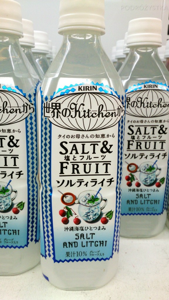 Japonia, napój o smaku soli z liczi